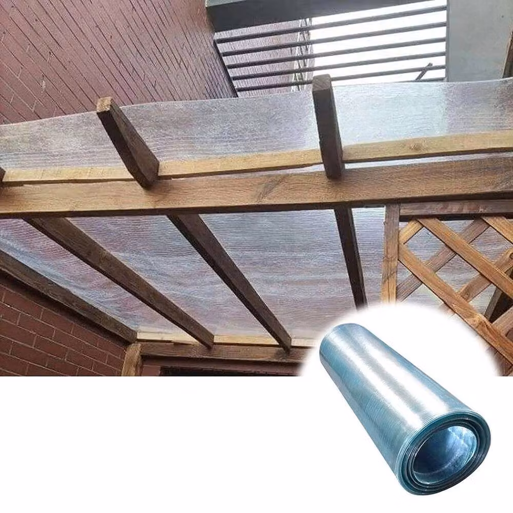 FLAVORA UV Protected Clear Polycarbonate Roofing Sheets, Transparent, W: 52 cm, L: 1000 cm – 3