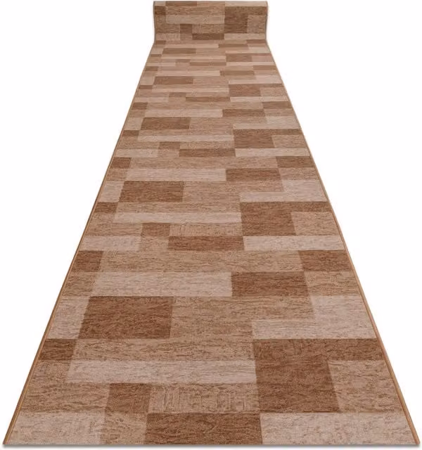 RugsX Icona Anti-Slip Runner in Beige, W: 67 cm, L: 280 cm