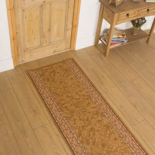 runrug Cheops Loop Pile Hallway Runner Rug in Beige, W: 150 cm, D: 80 cm, H: 0.54 cm – 1
