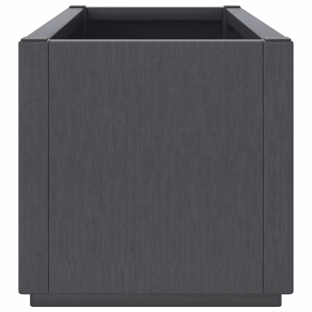 Berkfield Home Garden Planter Tub in Grey, W: 80 cm, D: 36 cm, H: 35 cm – 3