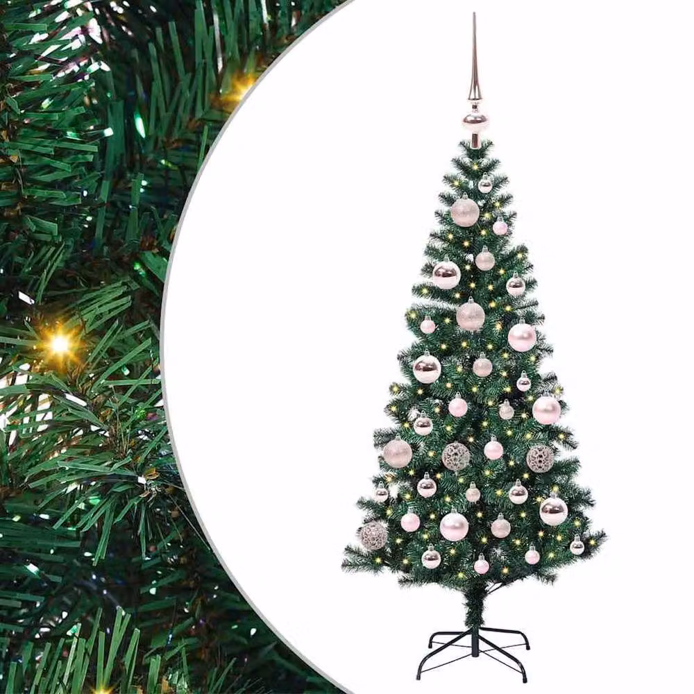 Berkfield Home Elegant Pre-lit Artificial Christmas Tree, Green, Height: 120 cm – 3