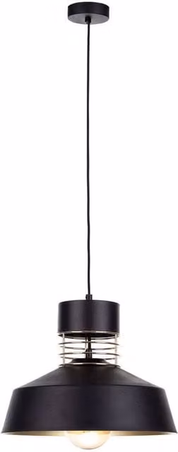 Netlighting Titanium Dome Pendant Ceiling Light in Gold and Black, Diameter: 34 cm, E27