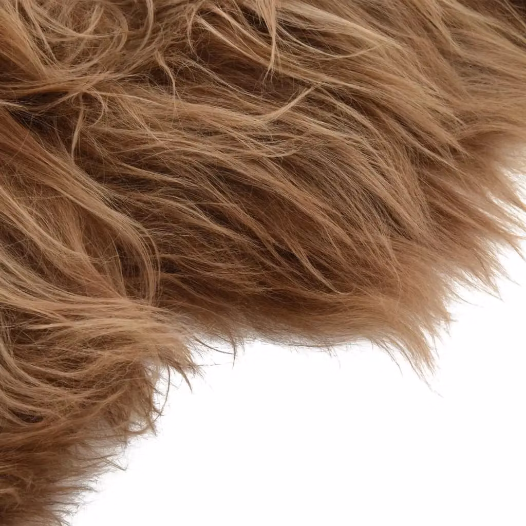 Berkfield Home Icelandic Sheepskin Chair Cover, Brown, W/H: 70 x 110 cm – 2