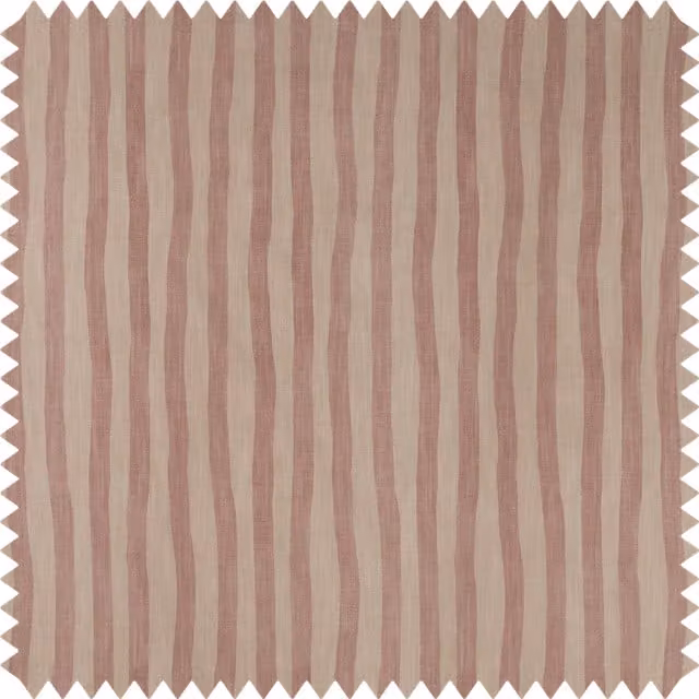 House of Hackney Artist's Stripe Cotton Linen Fabric in Sakura and Astrantia Multicolour and Pink