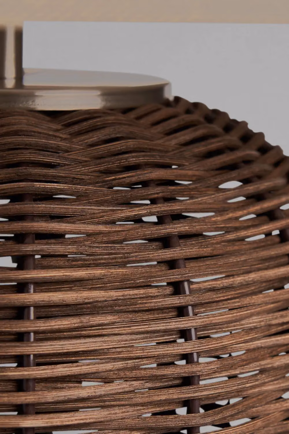 BHS Lighting Garvey Brown Rattan and Wood Table Lamp – 2