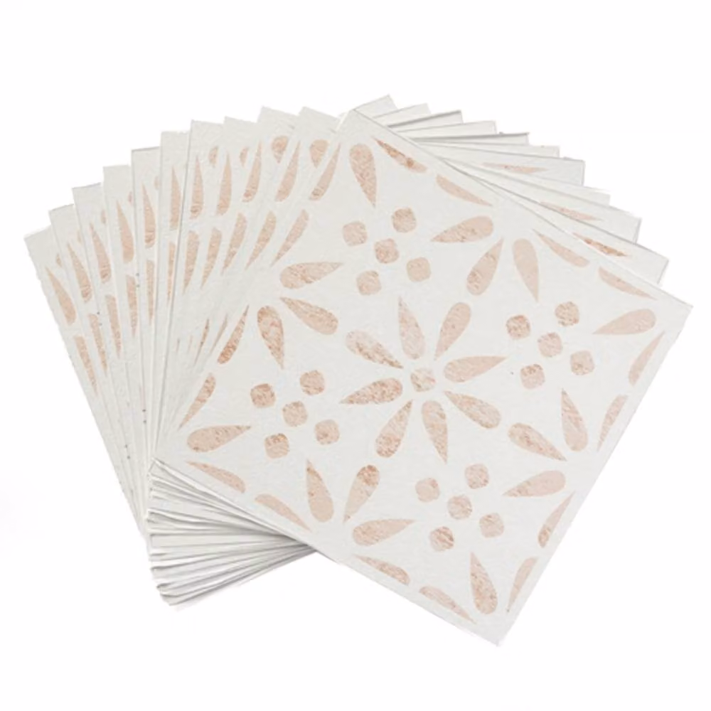 D-C-Fix Vintage Floral Self Adhesive Vinyl Floor Tiles, Beige, Pack of 11 (1sqm), W/D/H: 30.48 x 30.48 x 30.48 cm – 2