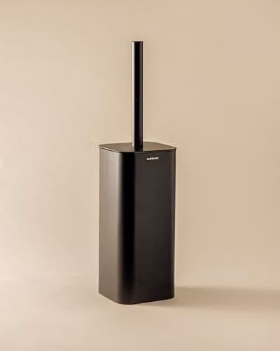 COSMIC NEA Freestanding Toilet Brush and Holder in Matte Black, Stainless Steel and Plastic – 2