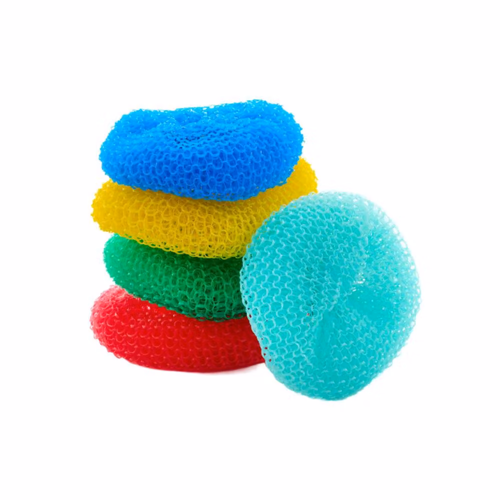 Leecroft Polypropylene Pot Scourer, 5 Pack, Multicolour – 2