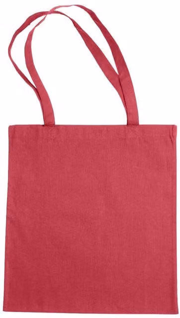 Bags By Jassz Beech Large Cotton Tote Shopping Bag with Handle in Bright Pink