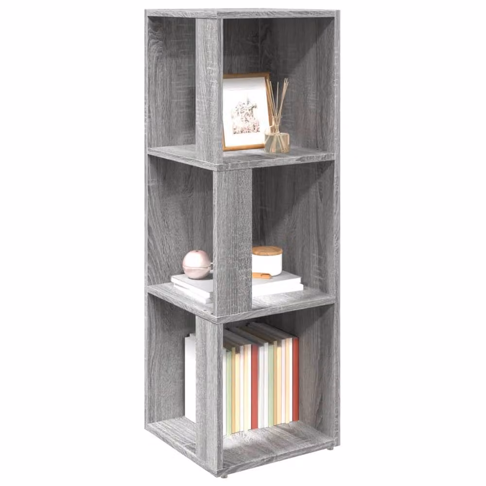 Berkfield Home Corner Cabinet in Grey Sonoma, W/D/H: 33 x 33 x 100 cm – 3