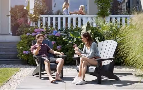 Keter Alpine Adirondack Outdoor Garden Furniture Chair in Grey – 4