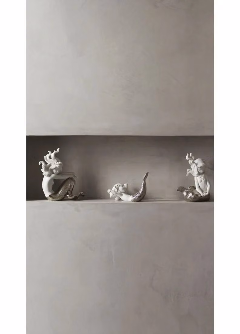 Lladró Illusion Mermaid Porcelain Figurine in Multicolour and White