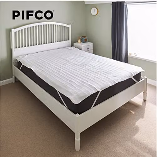 PIFCO Heated King Size Electric Blanket in White, W x D: 180 x 200 cm – 3