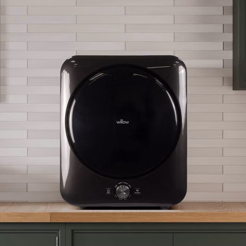 Willow W3TDB Compact 3kg Vented Tabletop Tumble Dryer, Black – 2
