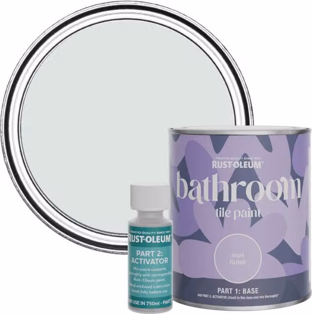 Rust-Oleum Bathroom Tile Paint in Matt Finish, Library Grey, 0.75 l