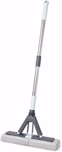 SPETLEK Super Absorbent Sponge Mop with Telescopic Handle, Grey and Multicolour, Length: 100 cm – 1