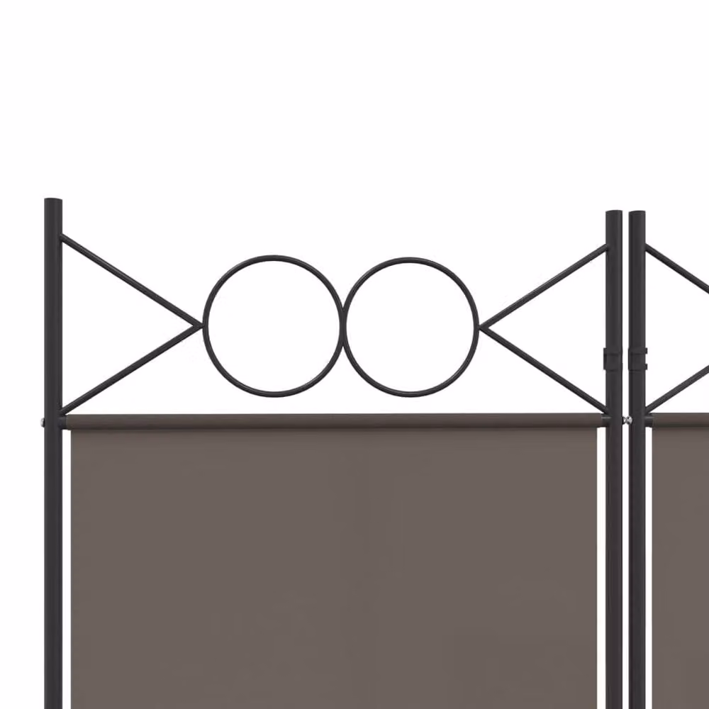 Berkfield Home Durable 5-Panel Room Divider in Anthracite, W/H: 200 x 200 cm – 3