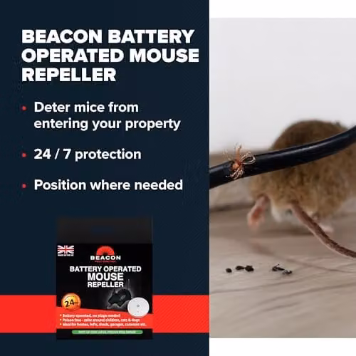 Beacon Battery Operated Ultrasound Mouse Repeller in Grey – 3