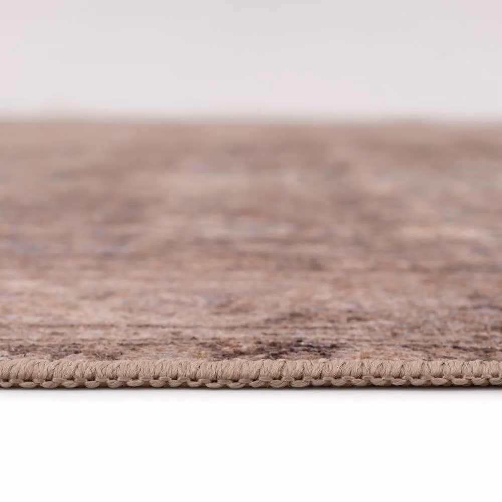 Kukoon Heritage Washable Rug in Brown and Beige, Soft Traditional Woven Design for your Living Room, W/D/H: 280 x 380 cm – 6