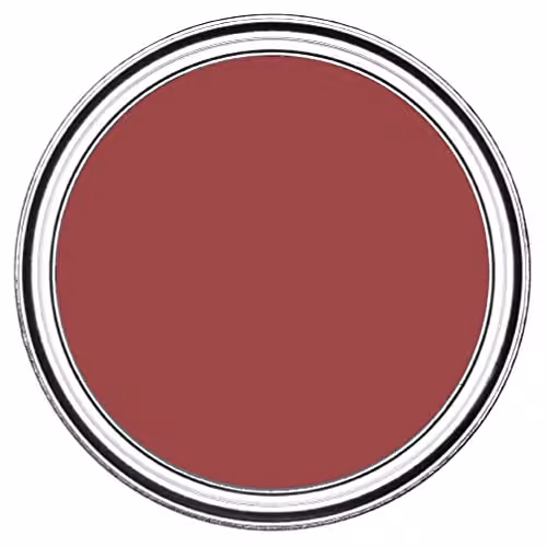 Rust-Oleum Red Moisture Resistant Bathroom Wood and Cabinet Paint in Matt Finish, 750ml – 2