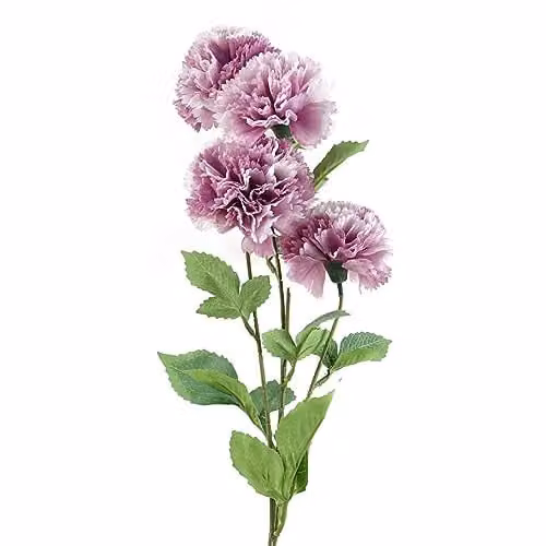 Leaf Pink Artificial Carnation Flower Stem, Height: 70 cm