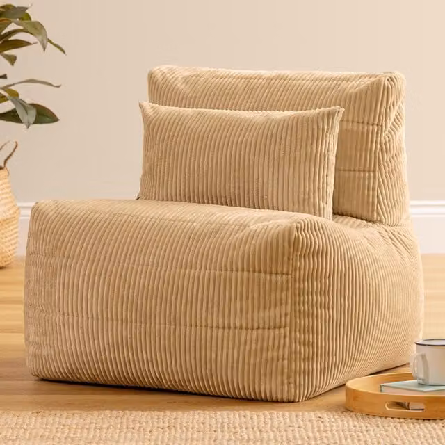 ICON Noa Recliner in Stone Jumbo Cord