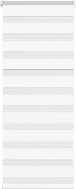Berkfield Home White Polyester Zebra Blind W/H: 60 x 100 cm