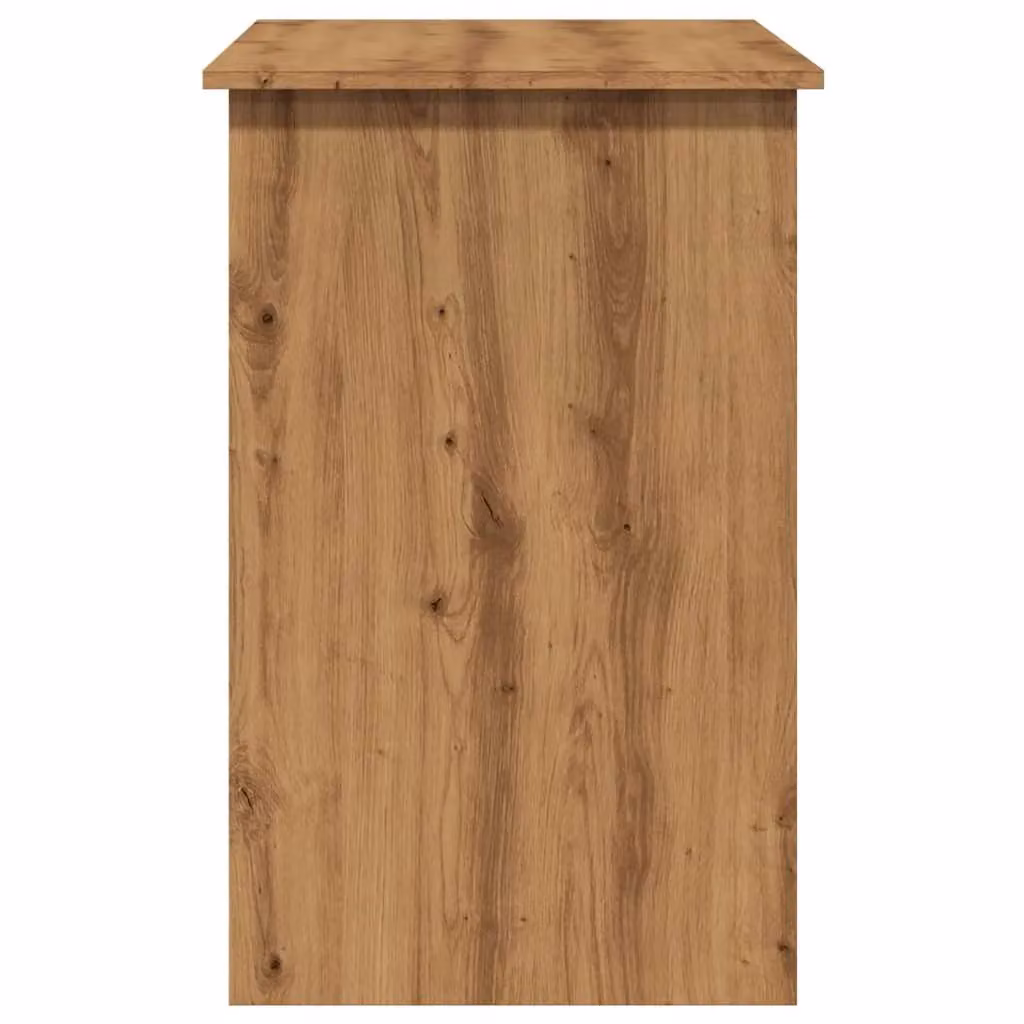 Berkfield Artisan Oak Writing Desk in Brown, W/D/H: 100 x 50 x 76 cm – 4