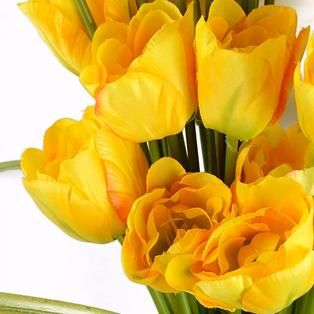 Leaf Botanik Yellow Artificial Tulip Flower Stems, Pack of 6, Height: 80 cm – 2