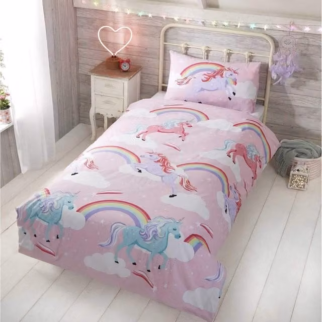 Rapport My Little Unicorn Pink Childrens Duvet Cover Set