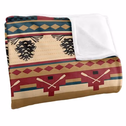 JQ Licensing Southwest Bear Silky Touch Super Soft Fleece Throw Blanket, Multicolour, W/D/H: 91 x 147 cm – 2