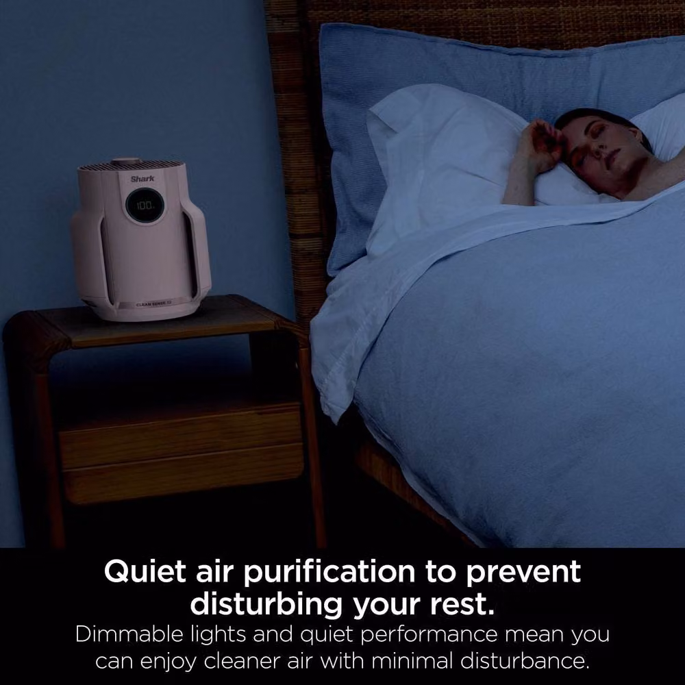 Shark NeverChange5 Compact Pro Air Purifier with HEPA Filter, Pink, 2 Pack – 3