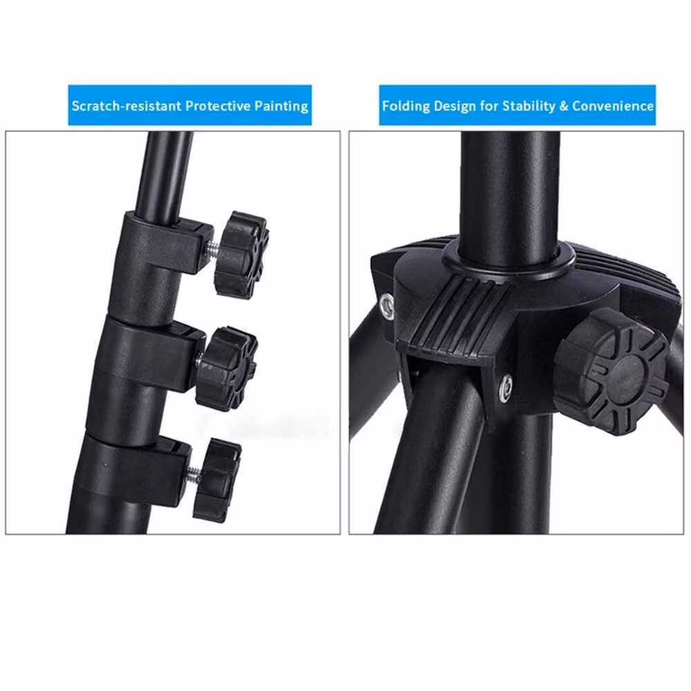 Nordara Adjustable Universal Foldable Tripod Tablet Stand for iPad, Black – 3