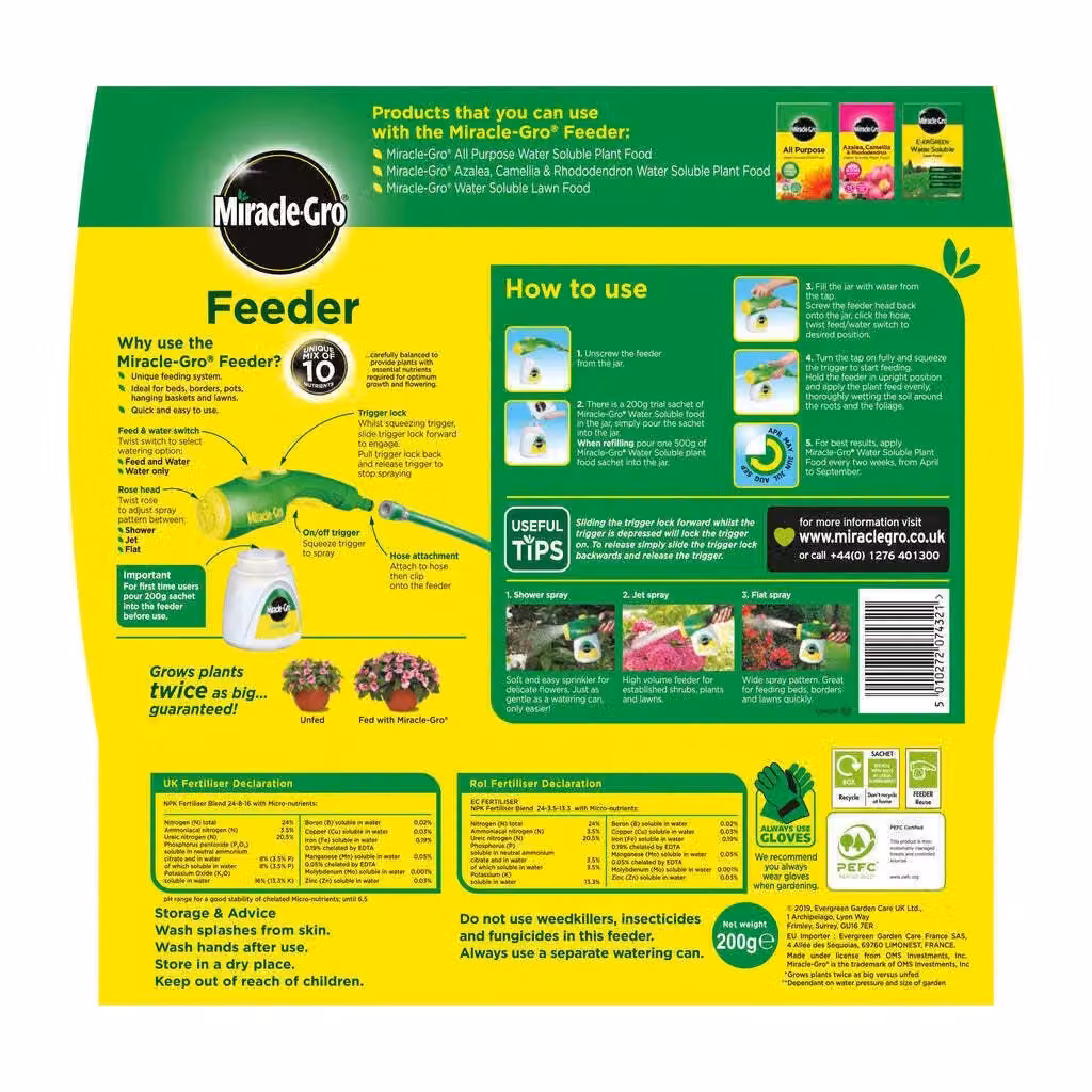 Miracle-Gro Liquid Plant Tonic and Feeder with 24-8-16 NPK Ratio, 1 Litre – 2
