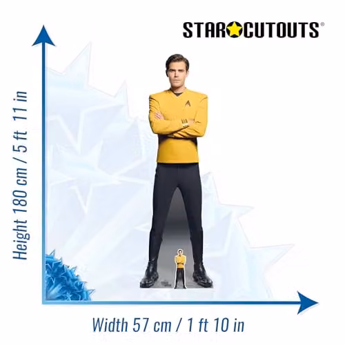 Star Cutouts SC4833 Star Trek Captain James T. Kirk Lifesize Cardboard Cutout, Height: 180 cm – 3