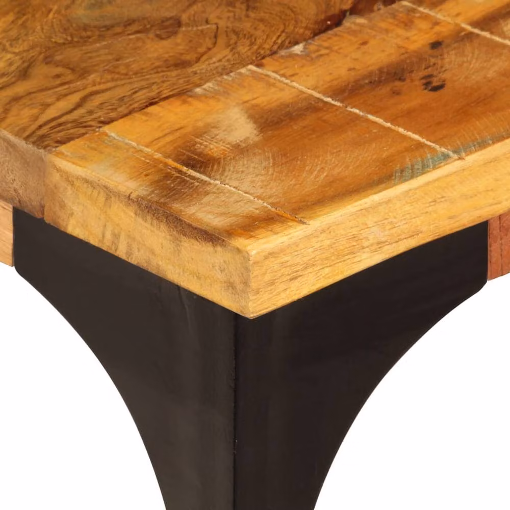 Berkfield Home Brown Reclaimed Solid Wood Coffee Table, W/D/H: 100 x 60 x 35 cm – 5