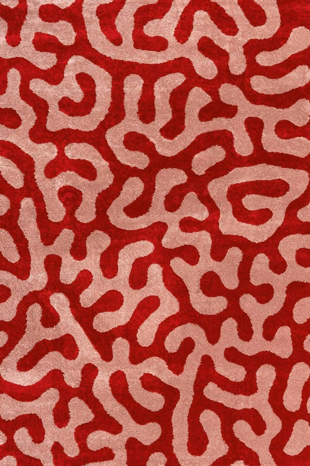 THE RUGS Joli Abstract Pattern Soft and Dense Pile Rug in Pink, W: 80 cm, L: 150 cm – 2
