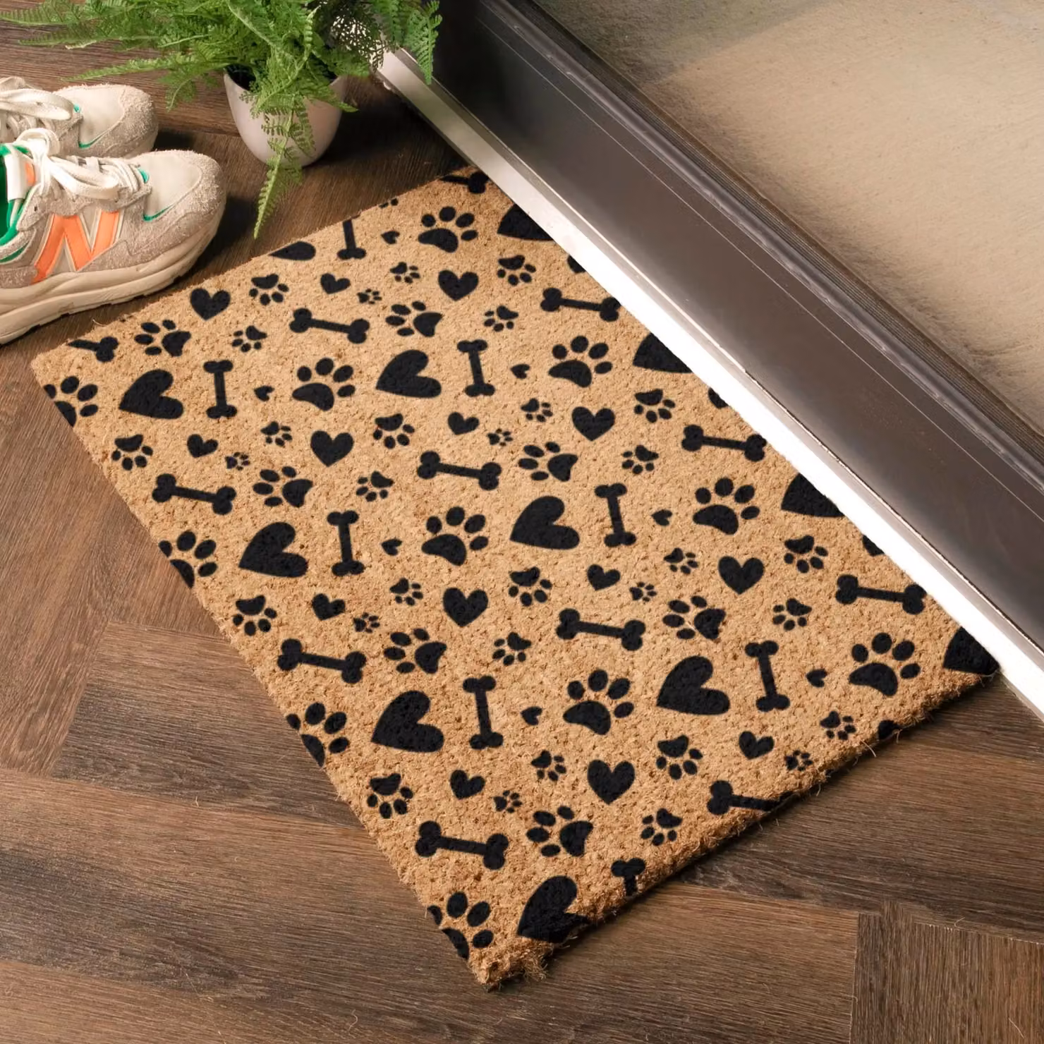Artsy Mats Paws & Bones Doormat in Brown, W/D: 60 x 40 cm – 2