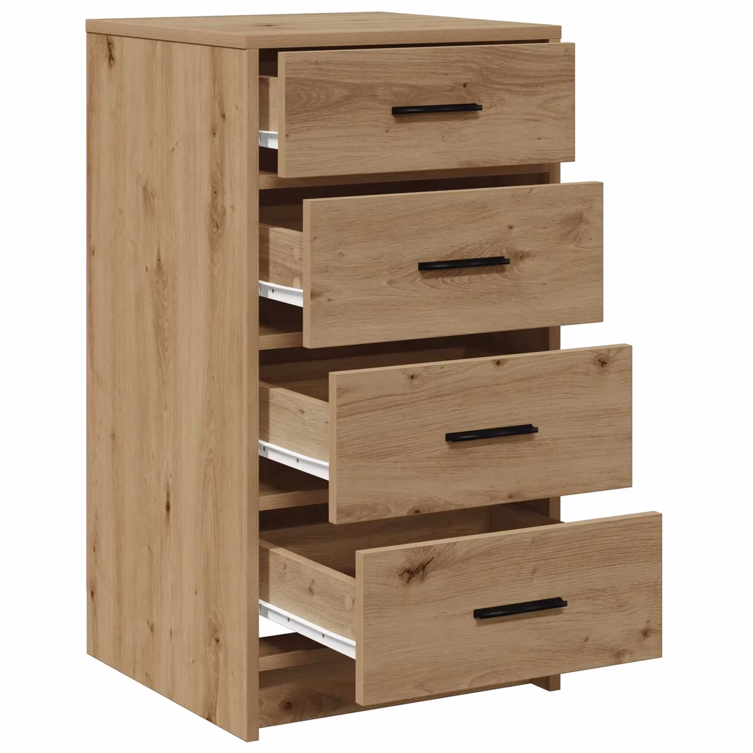 Berkfield Home Artisan Oak Sideboard in Brown, W/D/H: 40 x 41 x 75 cm – 2