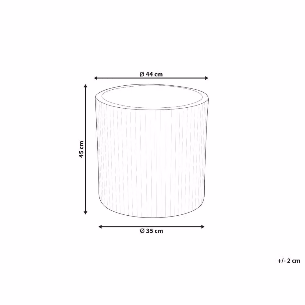 Wyld and Coco Grey Ceramic Planter Tub W/D/H: 45 x 45 x 45 cm – 4