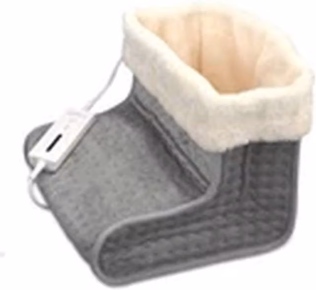 EONLION Electric Foot Warmer Heated Slipper for Therapeutic Pain Relief in Grey