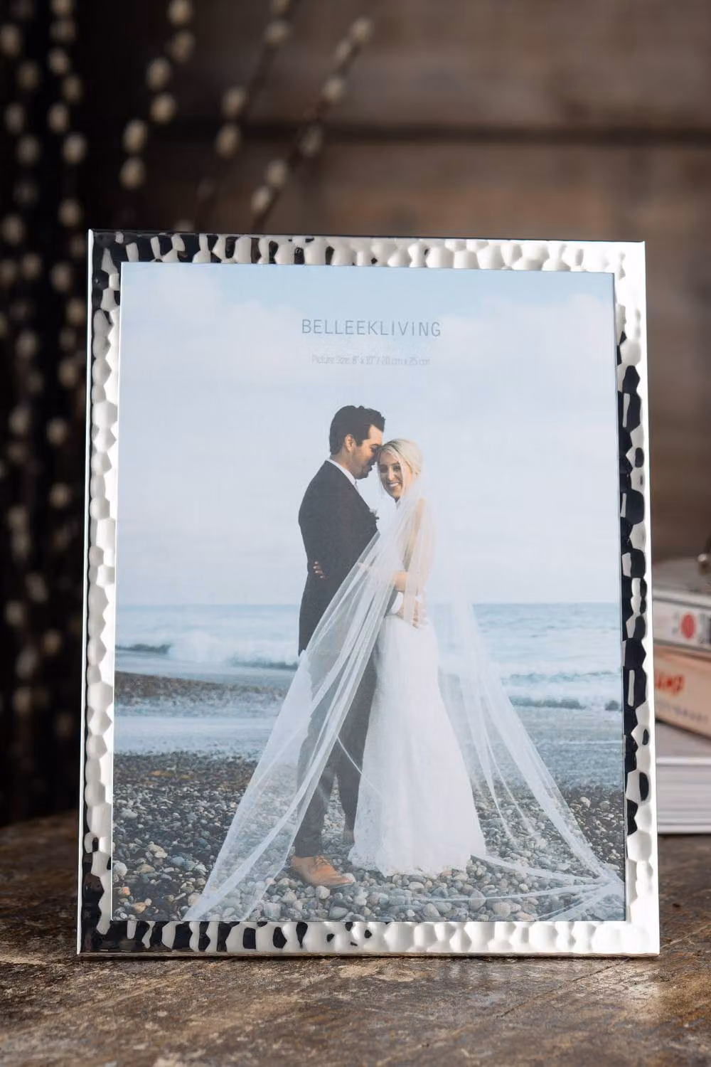 Belleek Living Ore Rectangular Silver Metal Tabletop Photo Frame – 2