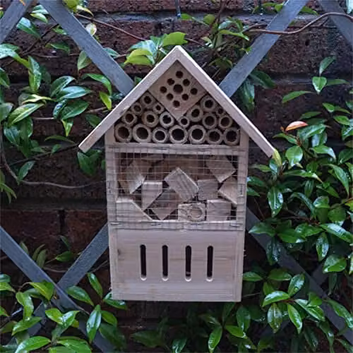 St Helens Home & Garden Eco-Friendly Wood Insect Hotel in Brown, W/D/H: 25.5 x 18.0 x 8.5 cm – 1