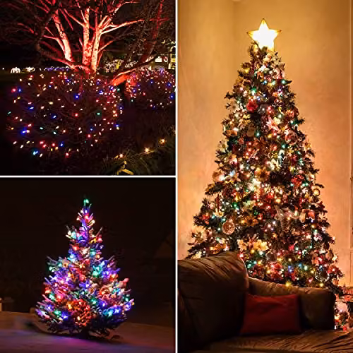 The Christmas Workshop 100 LED Multi-Coloured Christmas Lights, Battery Operated, 9.9 Metres – 4