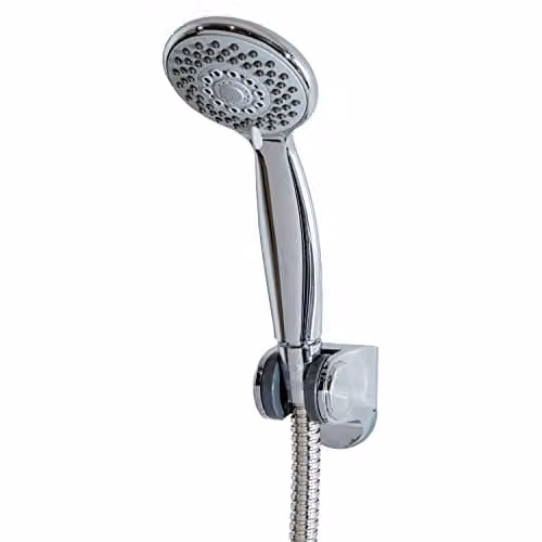 Showerdrape Chrome Hand Shower Head with Anti-Limescale Feature