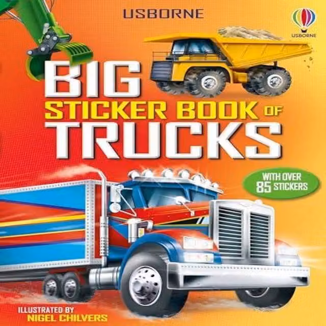 Simon Tudhope Big Sticker Book of Trucks by Usborne Publishing Ltd, Multicolour Paperback