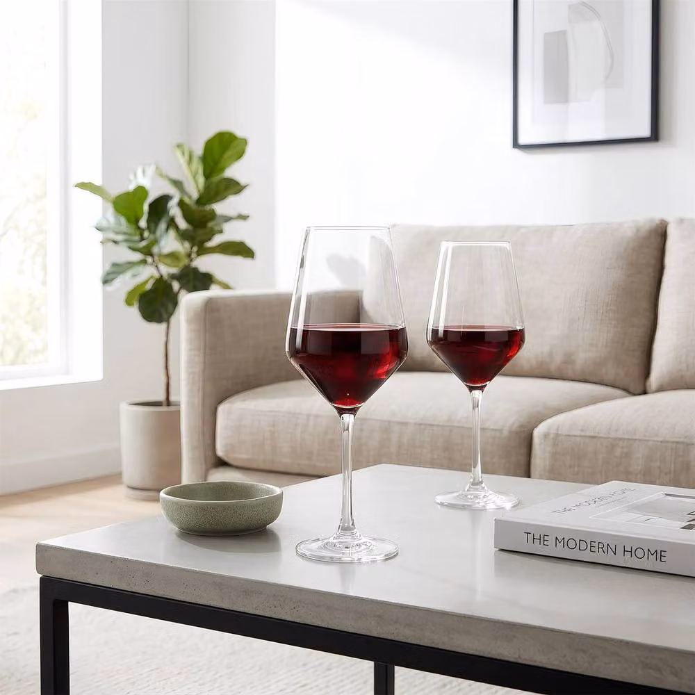 Argon Tableware Soho Lead-Free Crystal Wine Glasses, 520ml, Pack of 6, Transparent – 3