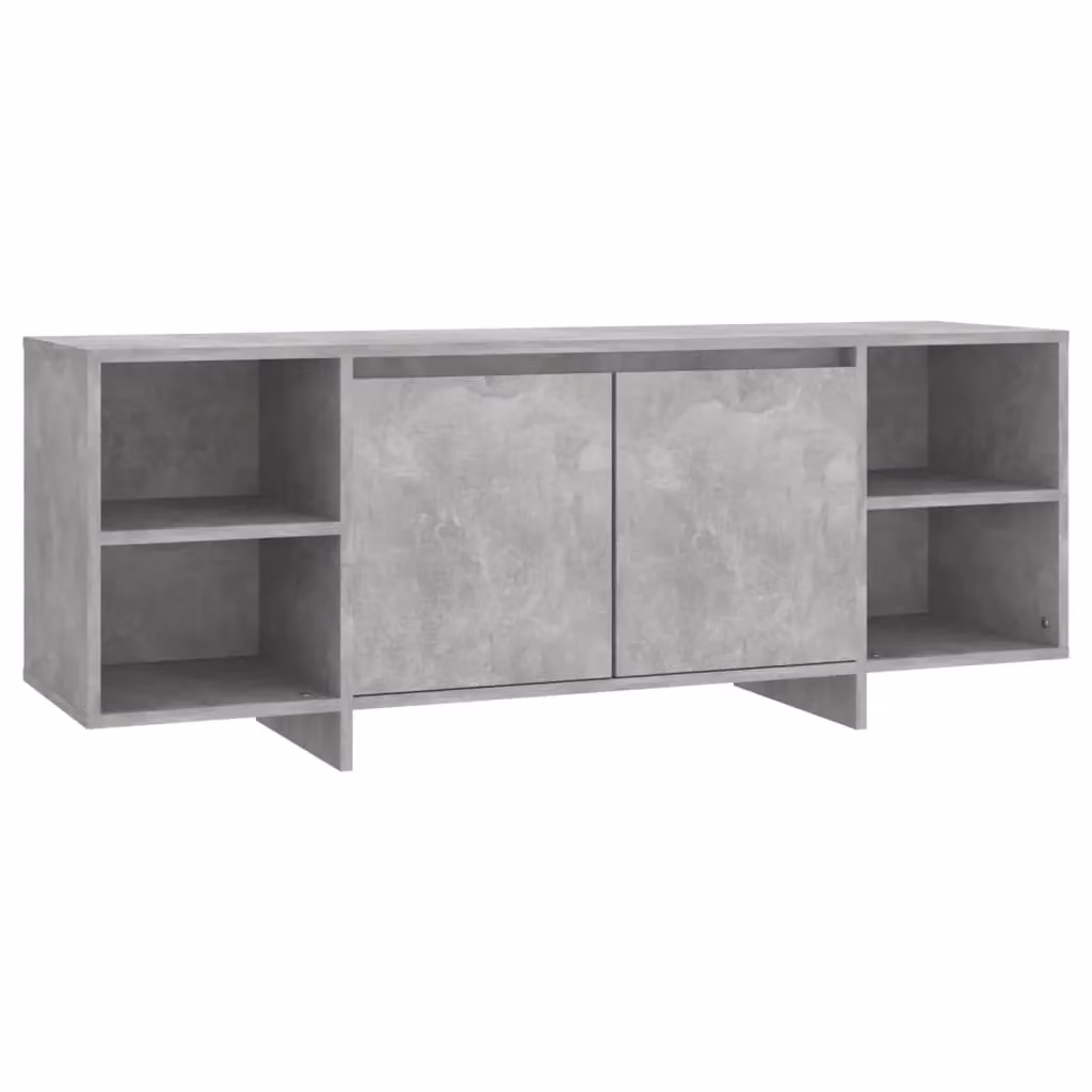 Berkfield Home Modern TV Cabinet in Concrete Grey, W/D/H: 130 x 35 x 50 cm – 2