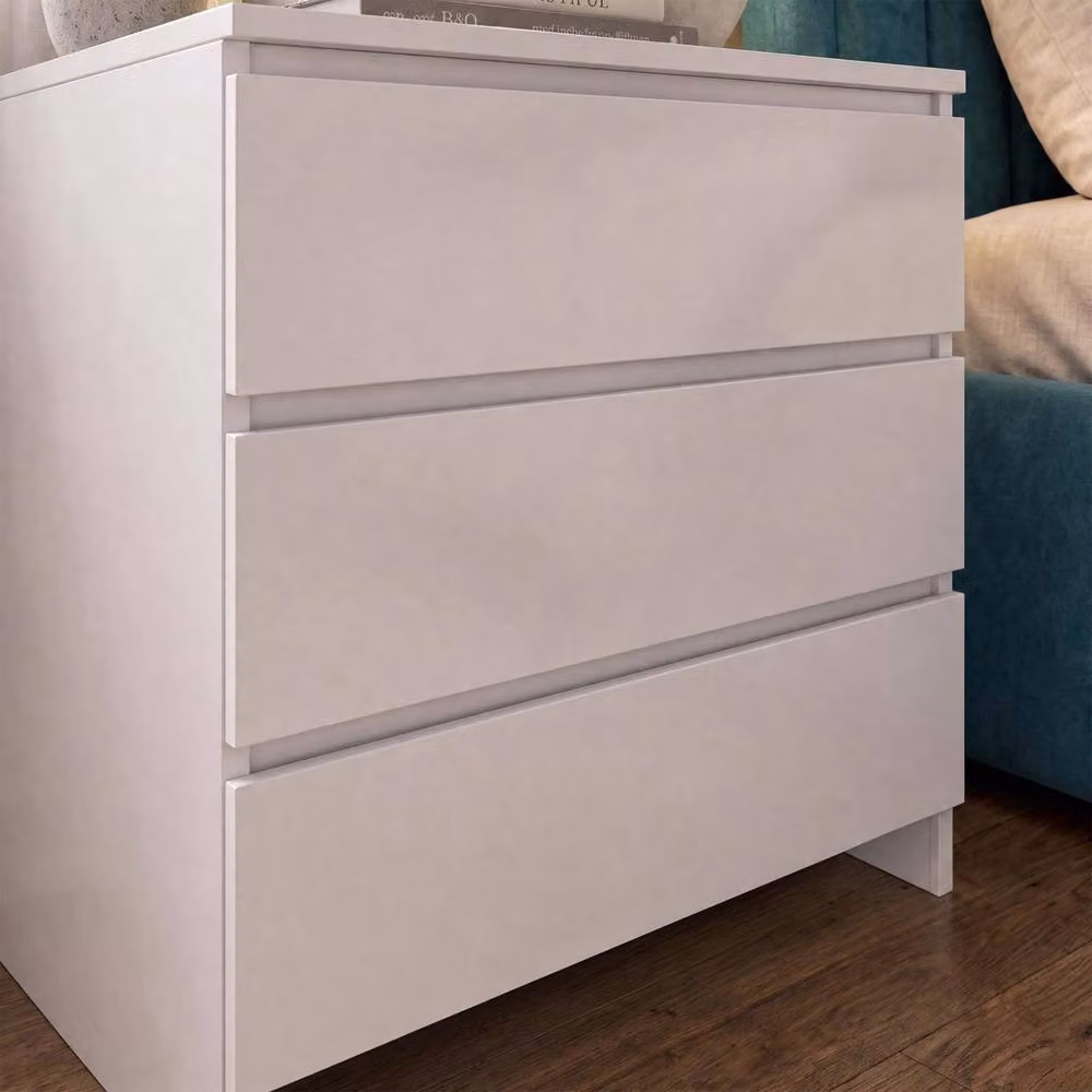 FWStyle Modern 3 Drawer White Chest of Drawers for your Bedroom – 2