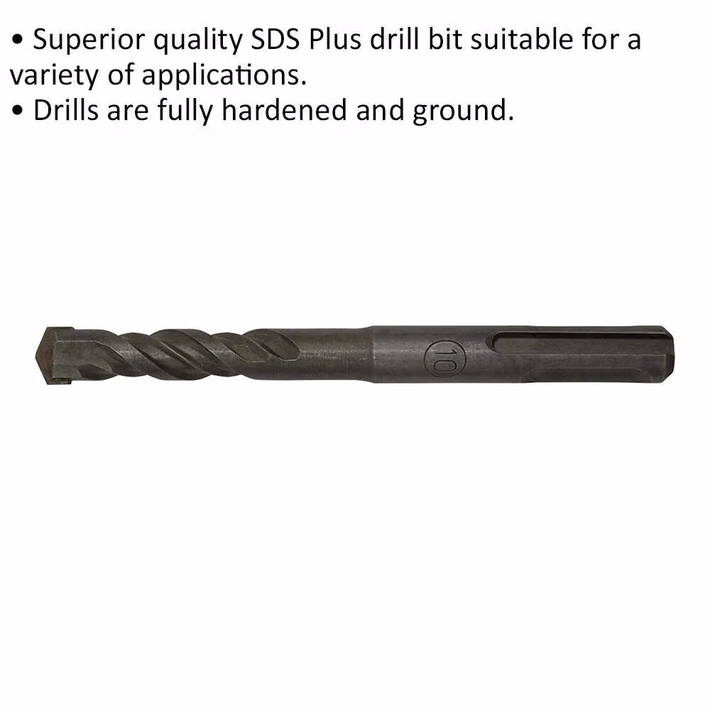 Loops SDS Plus Drill Bit, Grey and Multicolour, Diameter: 10 mm, Length: 110 mm – 2